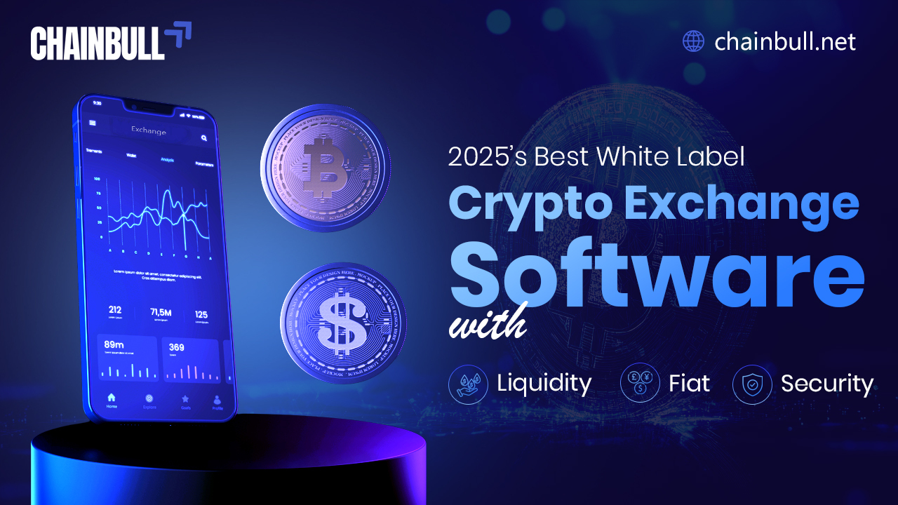 Banner for 2025 best White label Crypto exchange software with liquidity, fiat, security