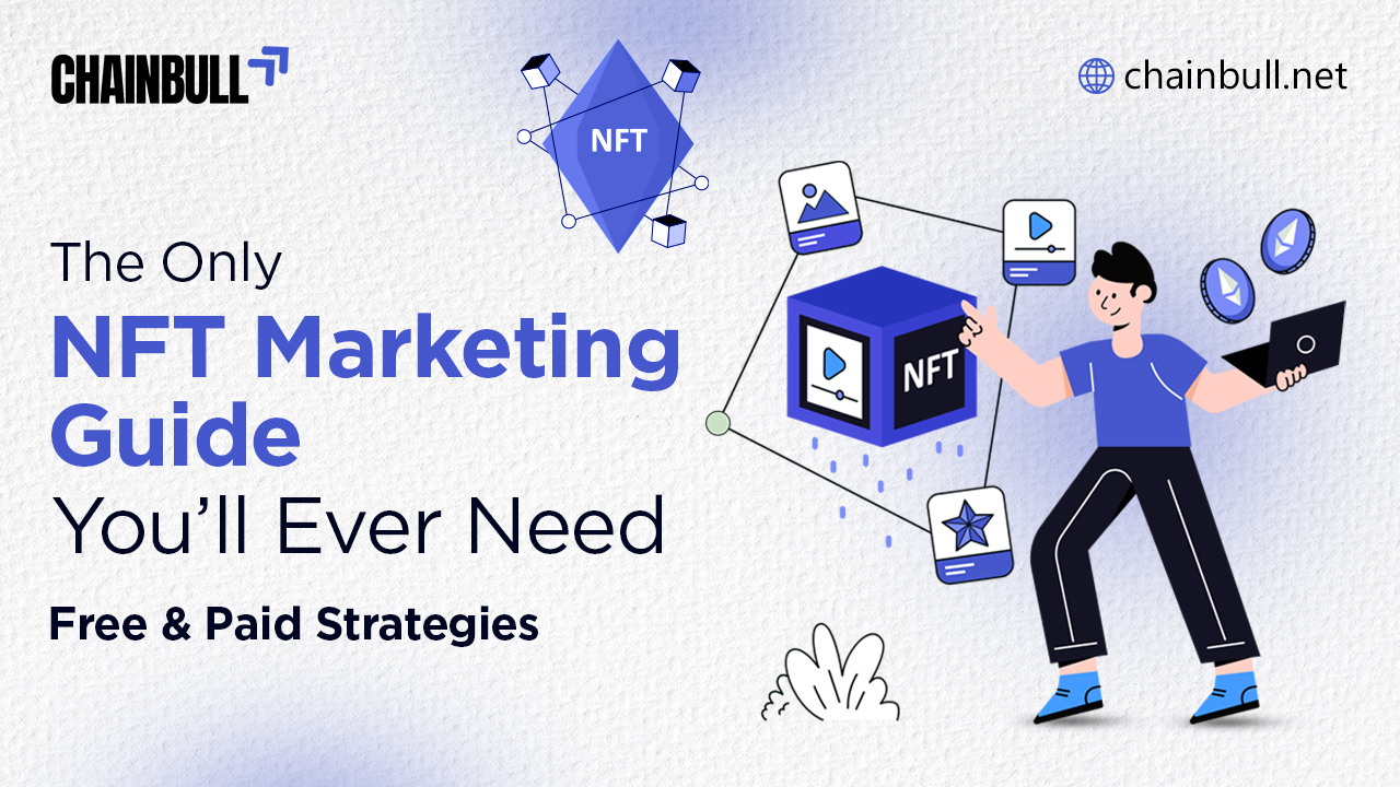 Blog banner on - The Only NFT Marketing Guide You’ll Ever Need – Free & Paid Strategies