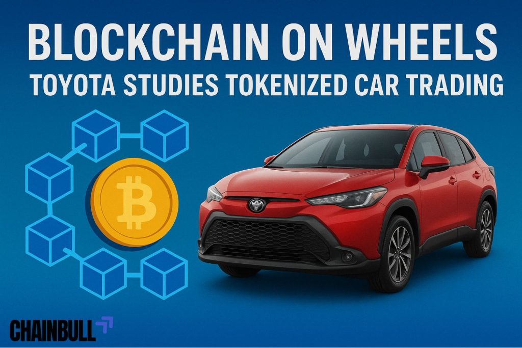 Image News Banner on - Blockchain on Wheels: Toyota Studies Tokenized Car Trading