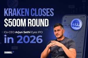 News banner on Kraken Closes $500M Round; Co-CEO Arjun Sethi Eyes IPO in 2026