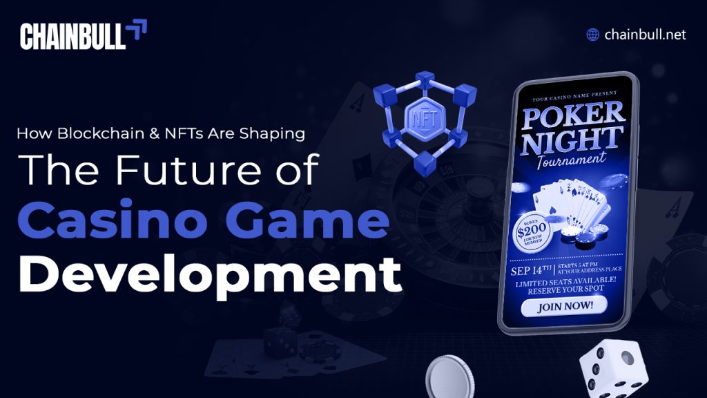 Blog banner on How Blockchain & NFTs Are Shaping the Future of Casino Game Development