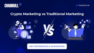 Blog banner on Crypto Marketing vs Traditional Marketing: Key Differences & Advantages