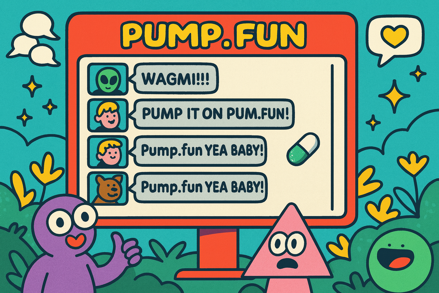 This image is describe pump fun