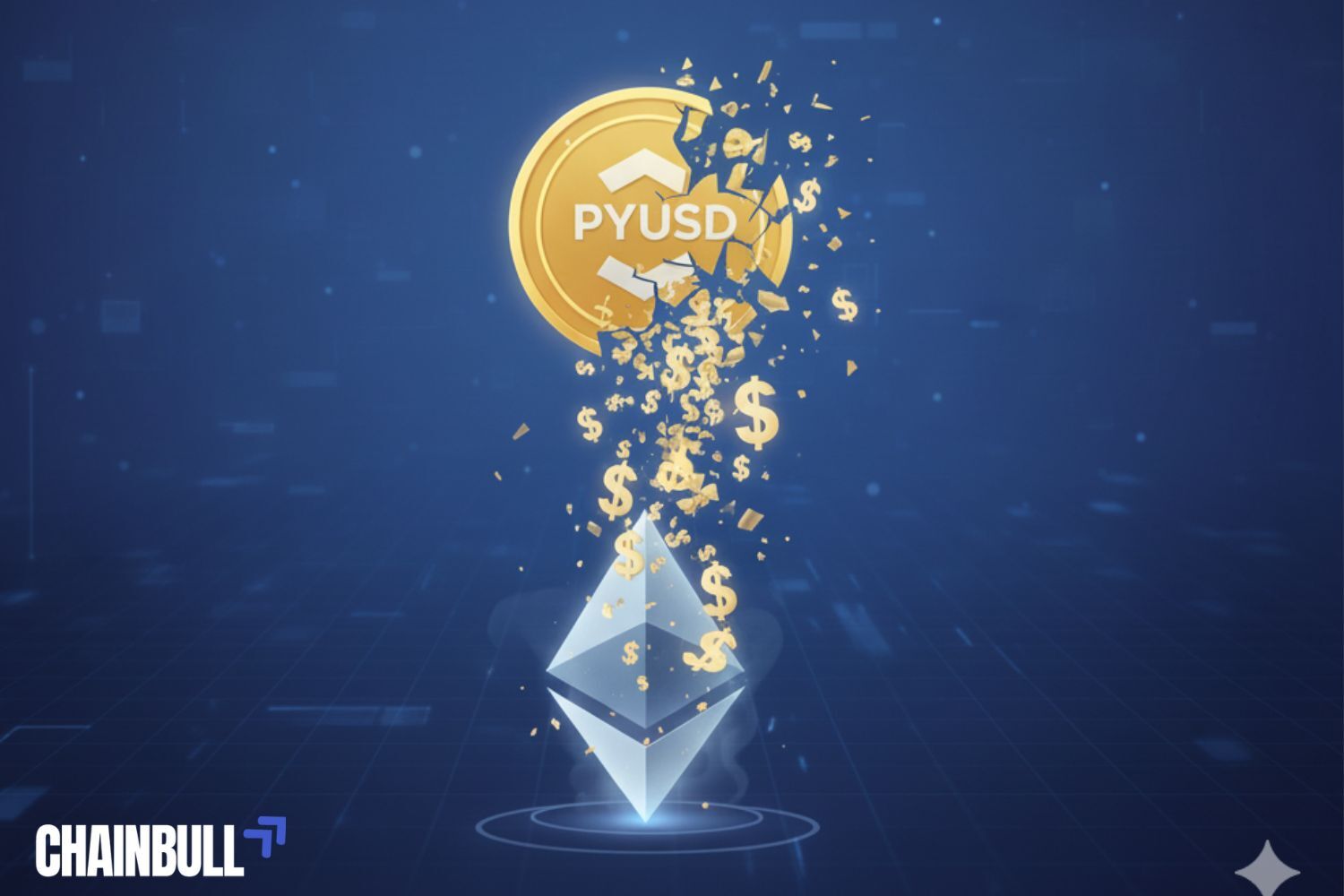 this image describes Paxos Mints $300T PYUSD