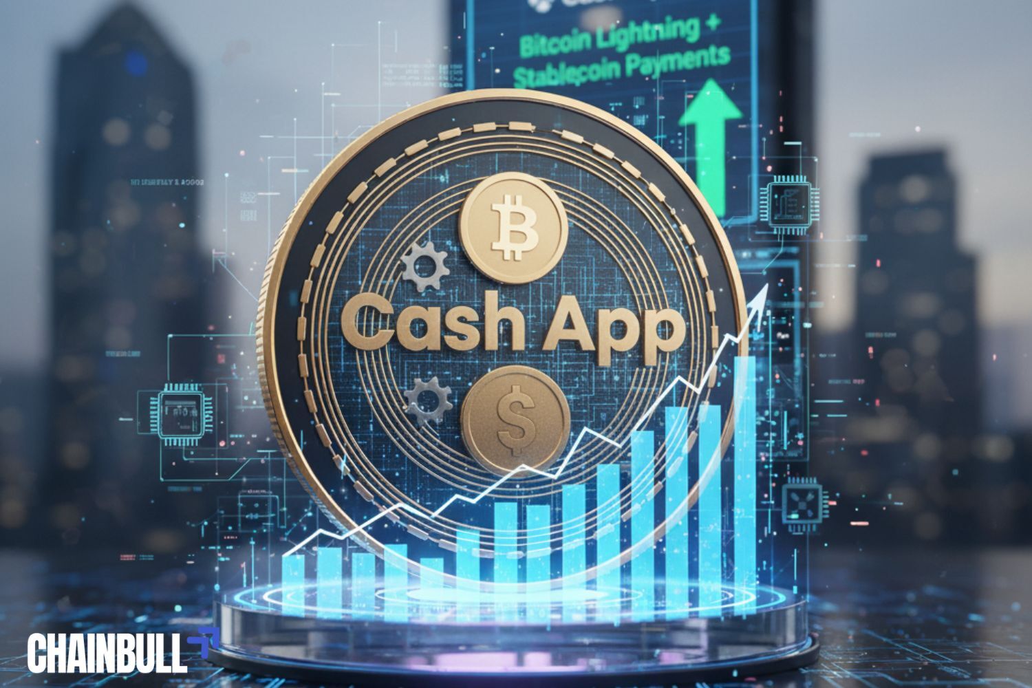 this image describes Cash App Enables Bitcoin Lightning