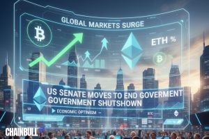 this image describes Bitcoin, Ethereum Rally as US Senate Moves