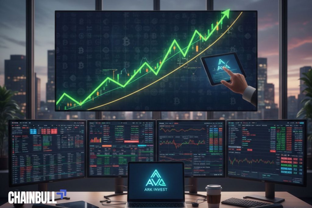 this image describes Ark Invest Makes Biggest Crypto Stock