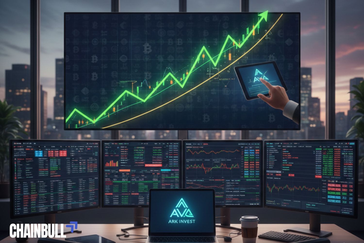 this image describes Ark Invest Makes Biggest Crypto Stock