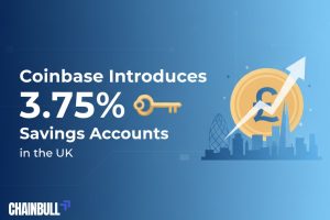 this image describes Coinbase Introduces 3.75% Savings Accounts in the UK