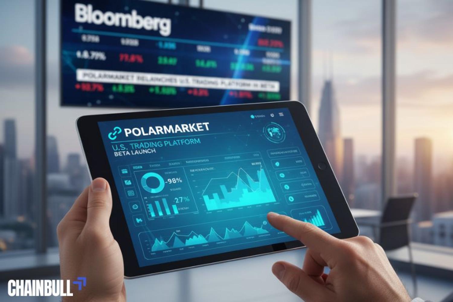 this image describes Polymarket Relaunches U.S. Trading