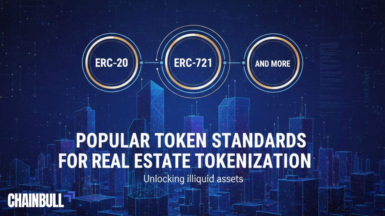 Popular Token Standards for Real Estate Tokenization: ERC-20, ERC-721, ERC-1400, and More