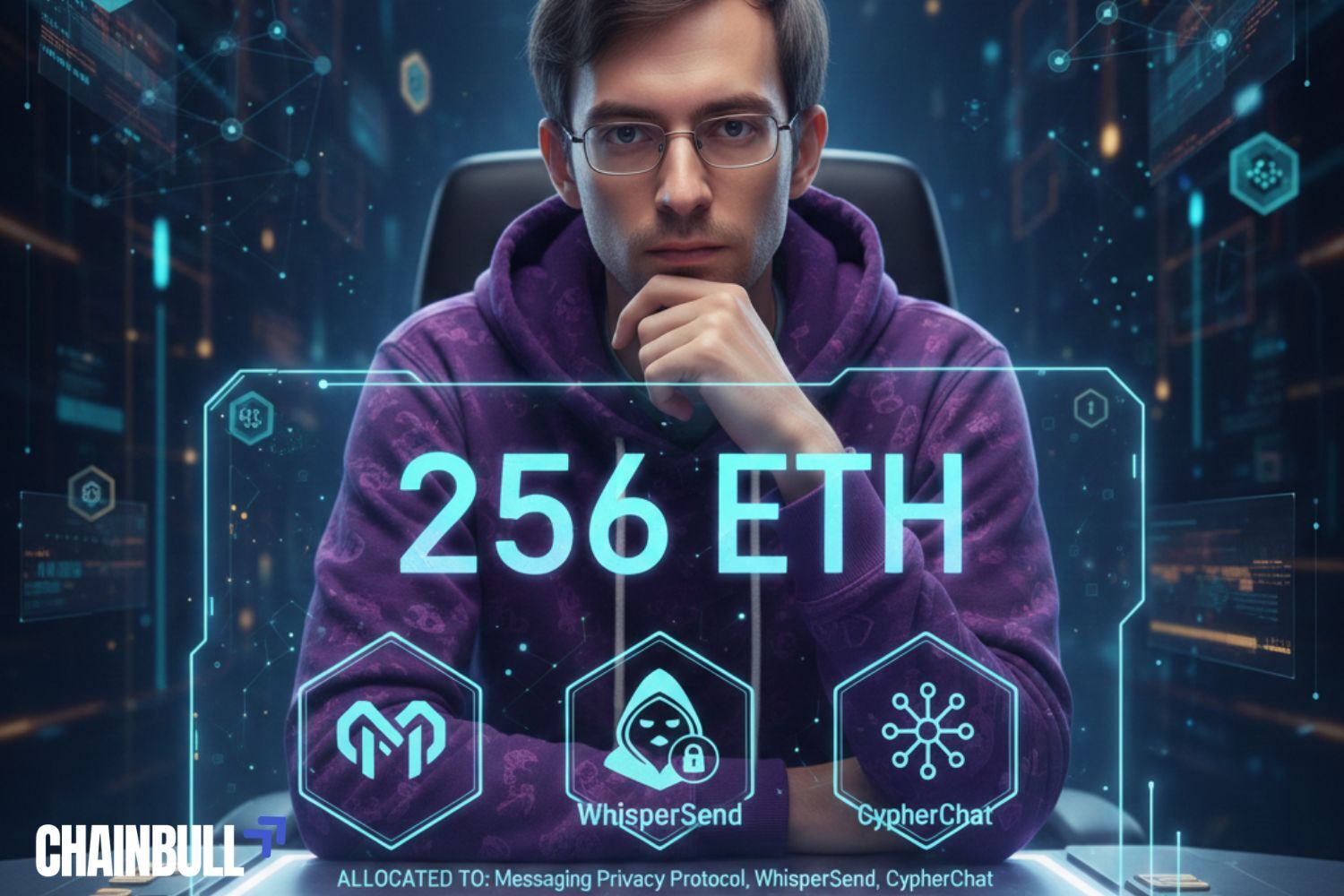 this image describes Ethereum Co-Founder Buterin Allocates 256 ETH