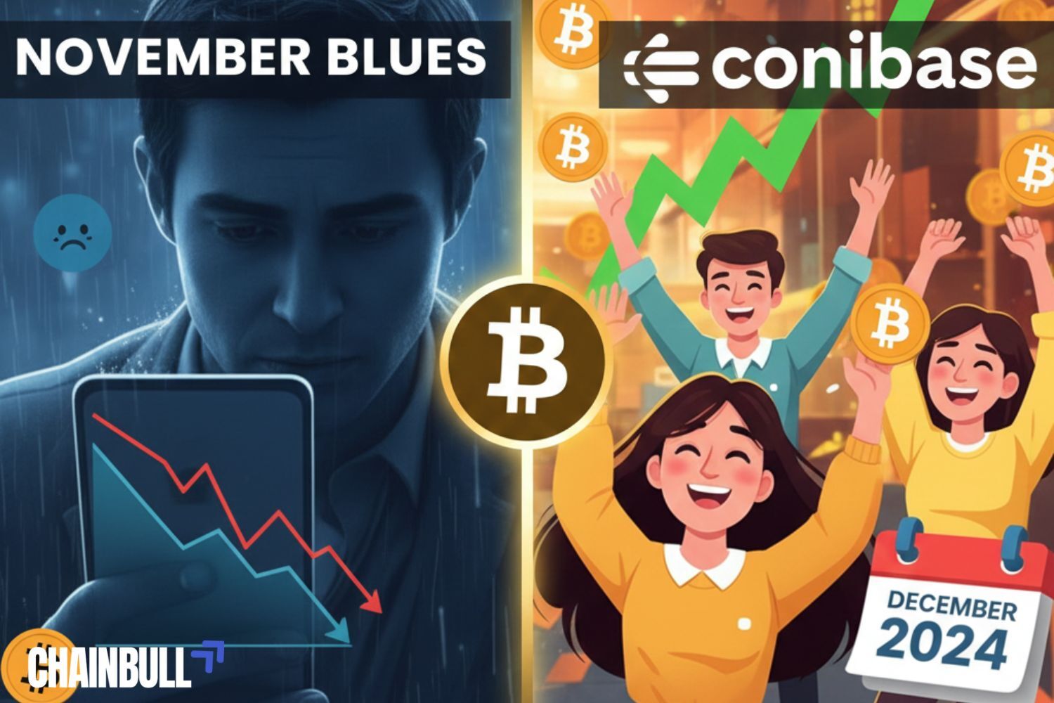 this image describes Bitcoin November Blues May Flip to December