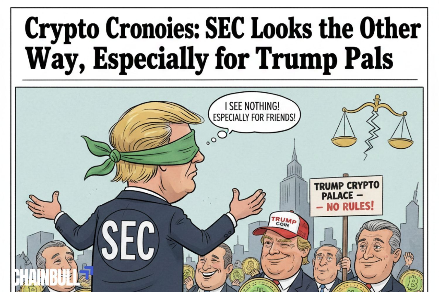 this image describes Crypto cronies: SEC looks the other way