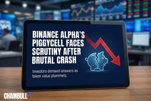 this image describes Binance Alpha’s Piggycell faces scrutiny after brutal crash