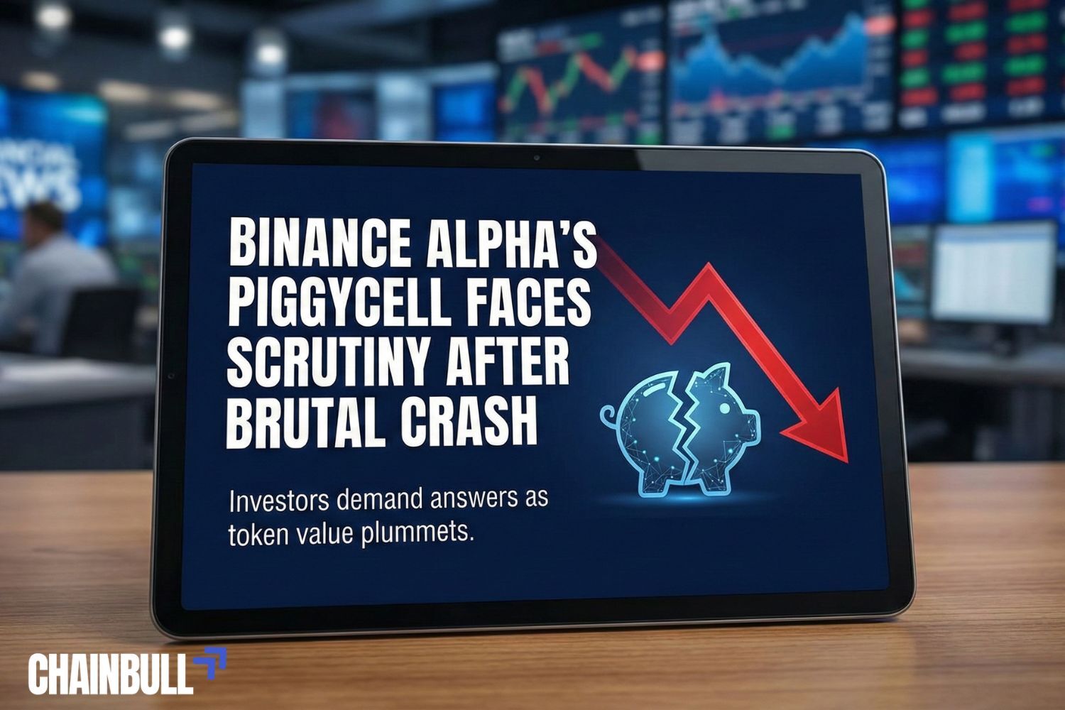 this image describes Binance Alpha’s Piggycell faces scrutiny after brutal crash