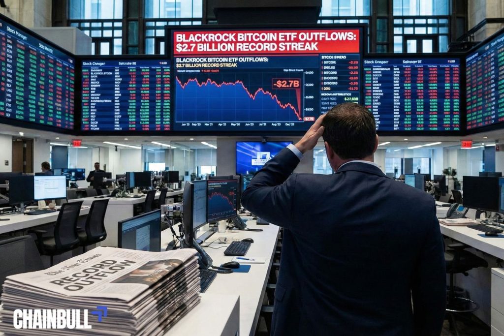 this image describes BlackRock Bitcoin ETF sheds $2.7 billion