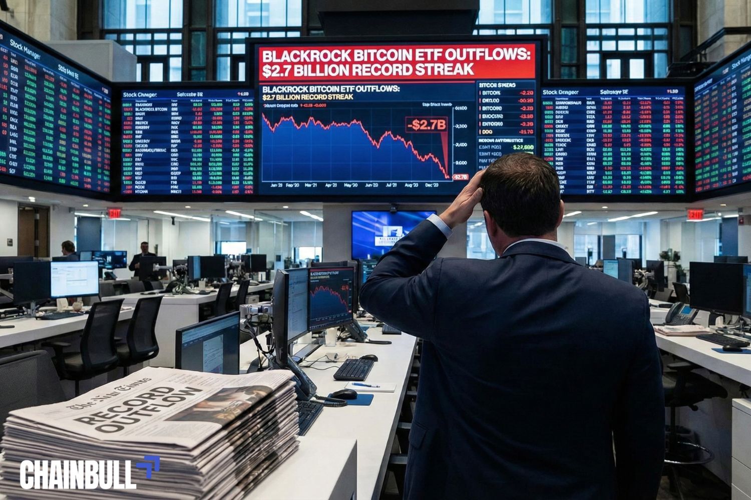 this image describes BlackRock Bitcoin ETF sheds $2.7 billion