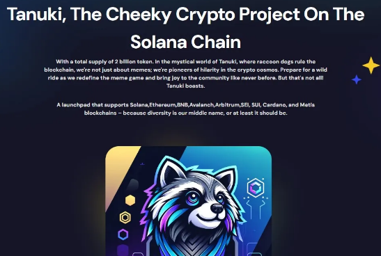 2. Tanuki (TANUPAD): A Fast-Rising Solana Meme Presale With Multi-Chain Ambitions