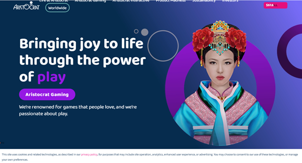 image from Aristocrat website