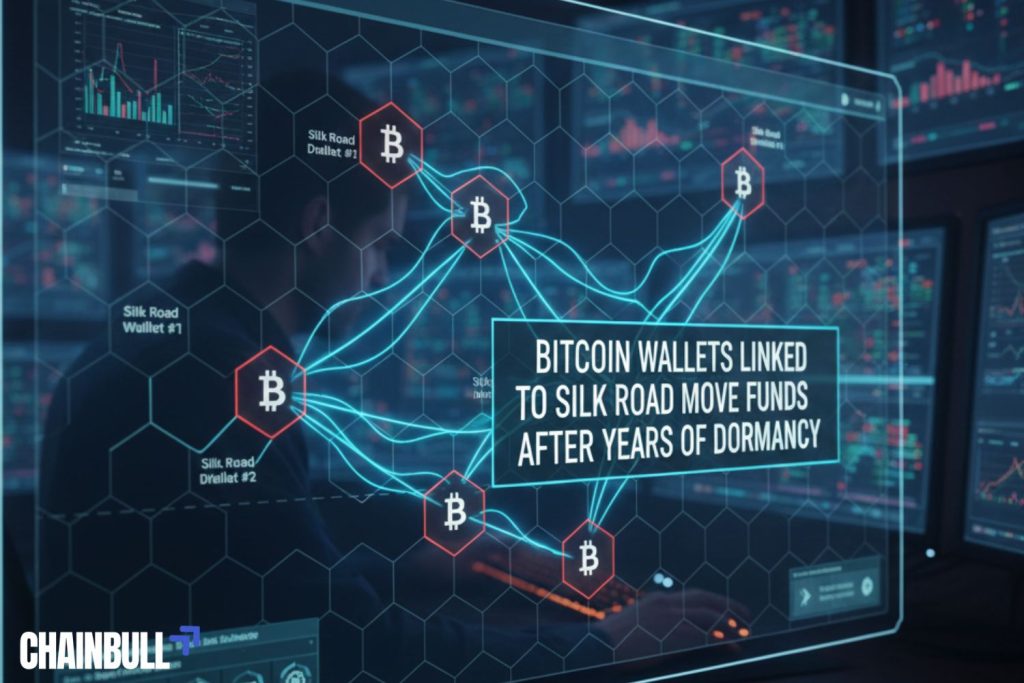 this image describes Bitcoin wallets linked to Silk Road move funds