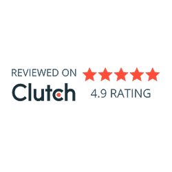 Reviewed on Clutch with a 4.9 out of 5 star rating
